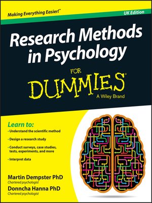 cover image of Research Methods in Psychology For Dummies